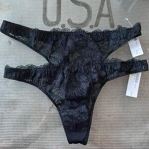 NWT Set of 2 Soma lace thong panties